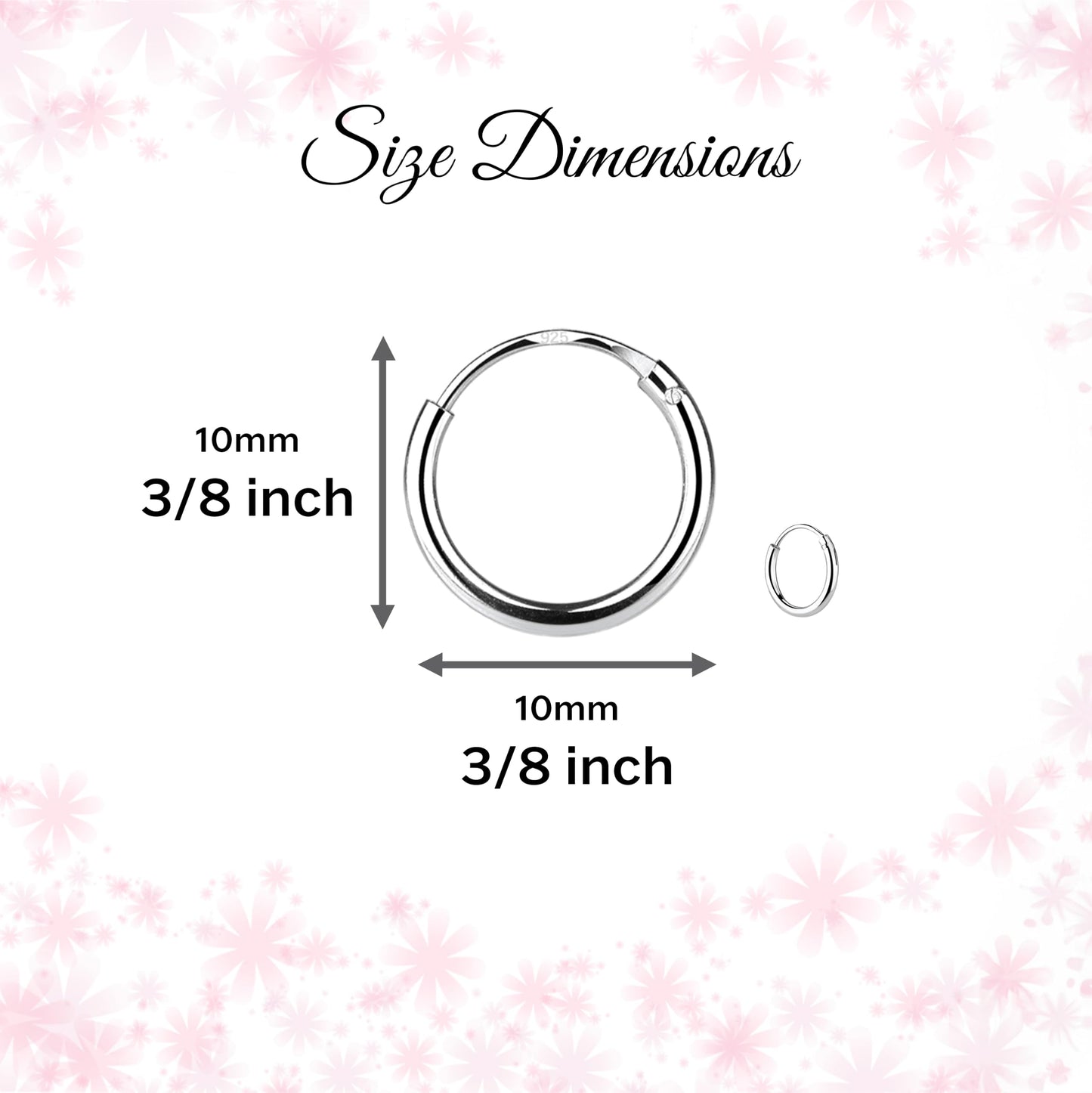 Cherished Moments Sterling Silver and 14K Gold Plated 10mm Hoop Earrings