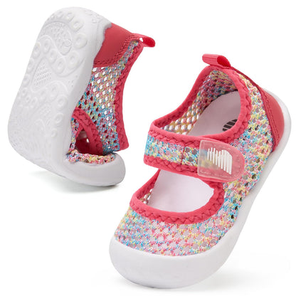 BARERUN Toddler Water Shoes Barefoot Water Shoes for Kids Baby Wide Aqua Socks with Arch Support Quick-Dry Breathable Boys Girls Sandals Walking Shoes for Beach Swim Pool Shoes