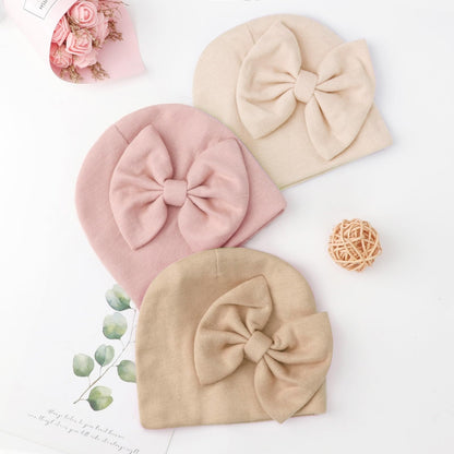 DRESHOW BQUBO 3 Pack Baby Swaddle Sleep Sacks Baby Swaddling Blanket Wrap Newborn Swaddle Sack with Big Bow Hat for Boys Girls 6-12 Lbs Newborns & 0-3 Months Girls Boys
