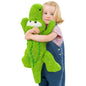 Tezituor 43.3 inch Giant Whale Stuffed Animal, Large Stuffed Whale Plush Ocean Toys, Hugging 4ft Soft Whale Plush Pillow for Girls Boys
