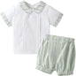 Booulfi Baby Boy Toddler Summer Clothes Wedding Birthday Outfits Suit for Boys T-Shirt and Shorts Set