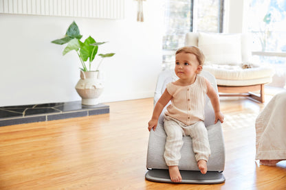 Ergobaby Evolve 3-in-1 Mesh Bouncer, Adjustable Multi Position Baby Bouncer Seat, Fits Newborn to Toddler, Grey Mesh