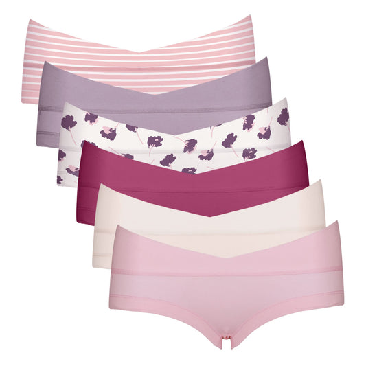 Intimate Portal Maternity Underwear Cotton Pregnancy Postpartum Panties Under the Bump Boyshort Briefs