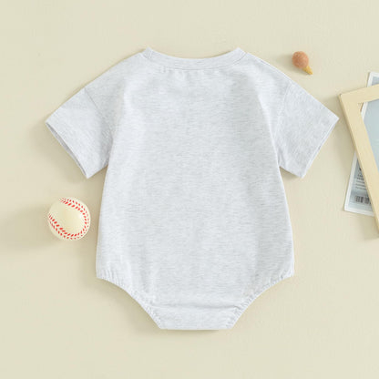 Newborn Infant Baby Boy Summer Outfit Mamas Boy Baby Clothes Boy Oversized Romper Shirts Short Sleeve Onesie