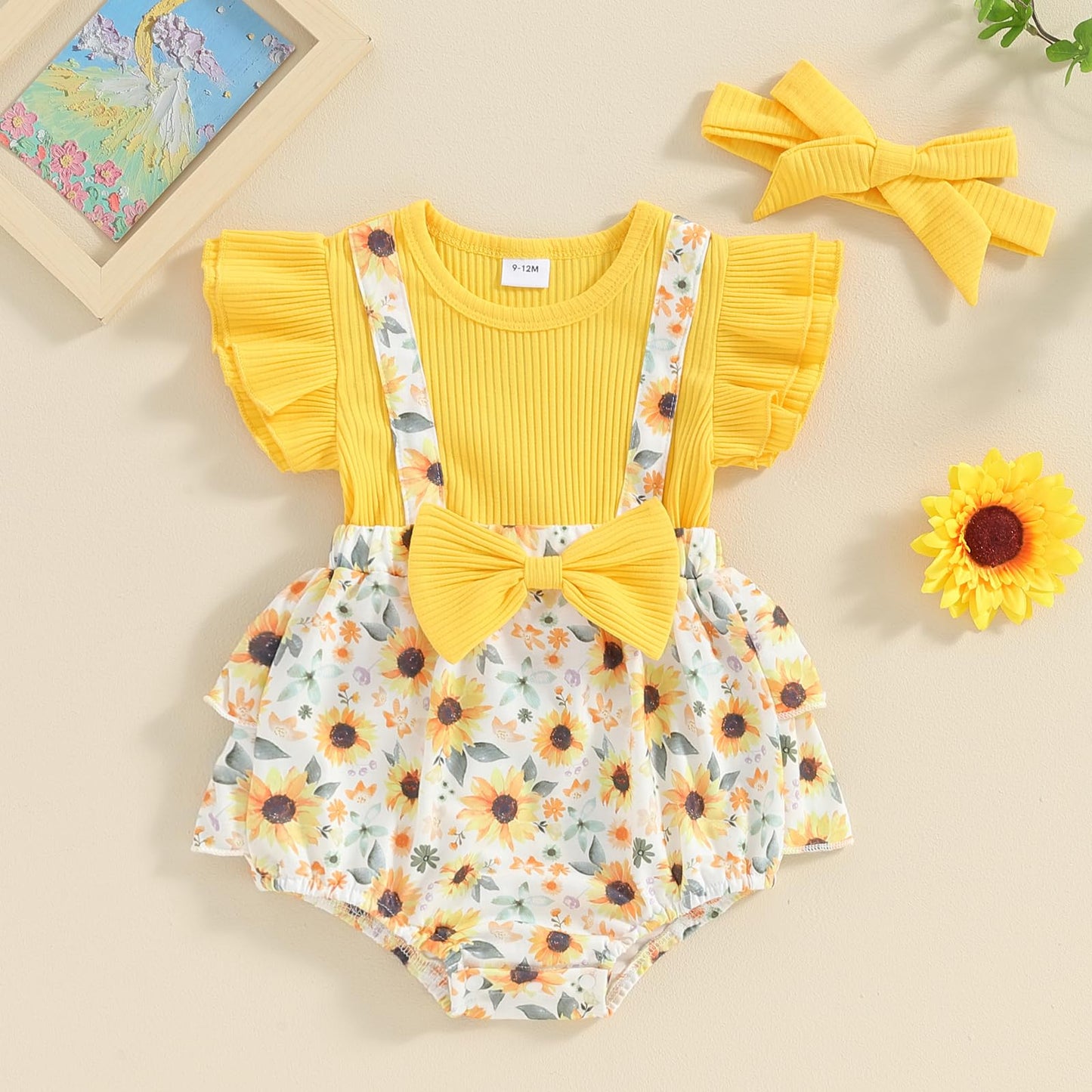 Baby Girls Summer Denim Romper Clothes Dress Newborn Onesie Sunsuit 3 6 9 12 18 Months One-Piece Jumpsuits Outfits