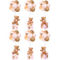 Lenwen 6 Sets Pink Bear Decorations for Baby Shower, Baby Letter Boxes Baby Shower Table Centerpieces Bear Stuffed Animals Balloon with Stand Bear Plush Toy Baby Boxes for Birthday Party Wedding