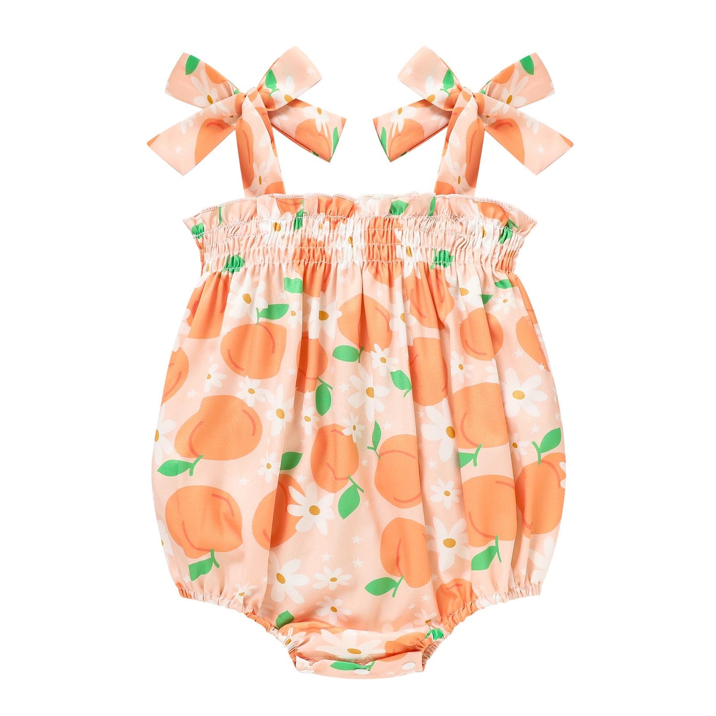 Baby Girl Summer Clothes Newborn Girl Outfits Cute Strap Baby Girl Romper Jumpsuit Infant Floral One Piece Bodysuit