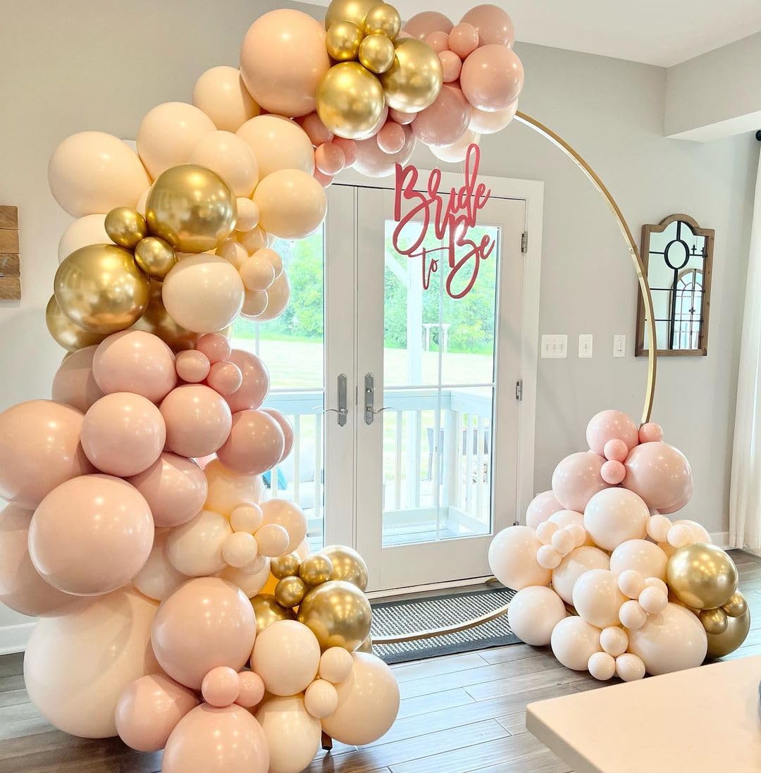 Double Stuffed Nude Balloon Garalnd Blush Beige Balloons Cream Brown Balloon Arch Kit Different Sizes Ivory Latex Balloons For Neutral Baby Shower Gender Reveal Birthday Boho Party Decorations