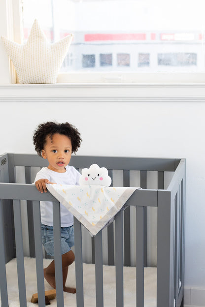 Pearhead Cloud Security Blanket, Soft Baby Lovey for Babies, Snuggle Toy Stuffed Animal, Newborn Infant and Toddler Security Toy, Baby Boy or Baby Girl Lovie, New Baby Gift, White Cloud Lovey