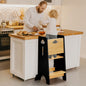 COSYLAND Toddler Standing Tower Adjustable Height - Super Stable Kids Kitchen Stool Helper - 3 Levels Adjustable Wooden Toddler Kitchen Stool (Natural & Navy Blue)