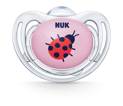 NUK Airflow Orthodontic Pacifier, Girl, 6-18 Months, 2 Count (Pack of 1)