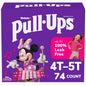 Pull-Ups Girls' Potty Training Pants, Size 4T-5T Training Underwear (38-50 lbs), 56 Count