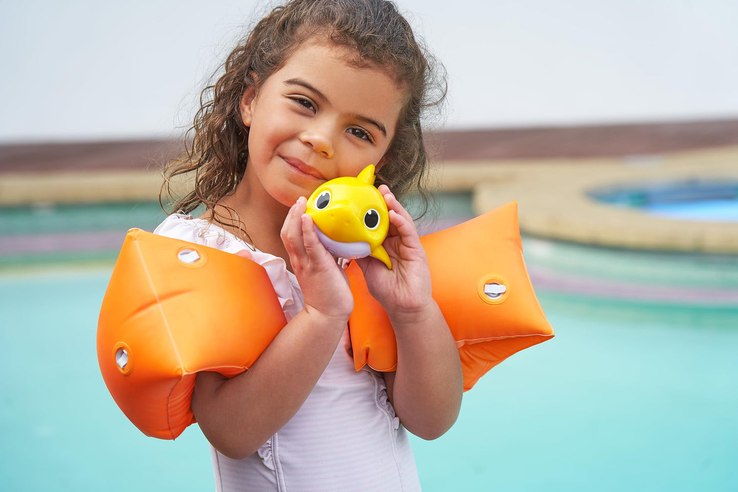 Robo Alive Junior Baby Shark New Silicon Fins Version Singing and Swimming Baby Shark (Yellow) by ZURU