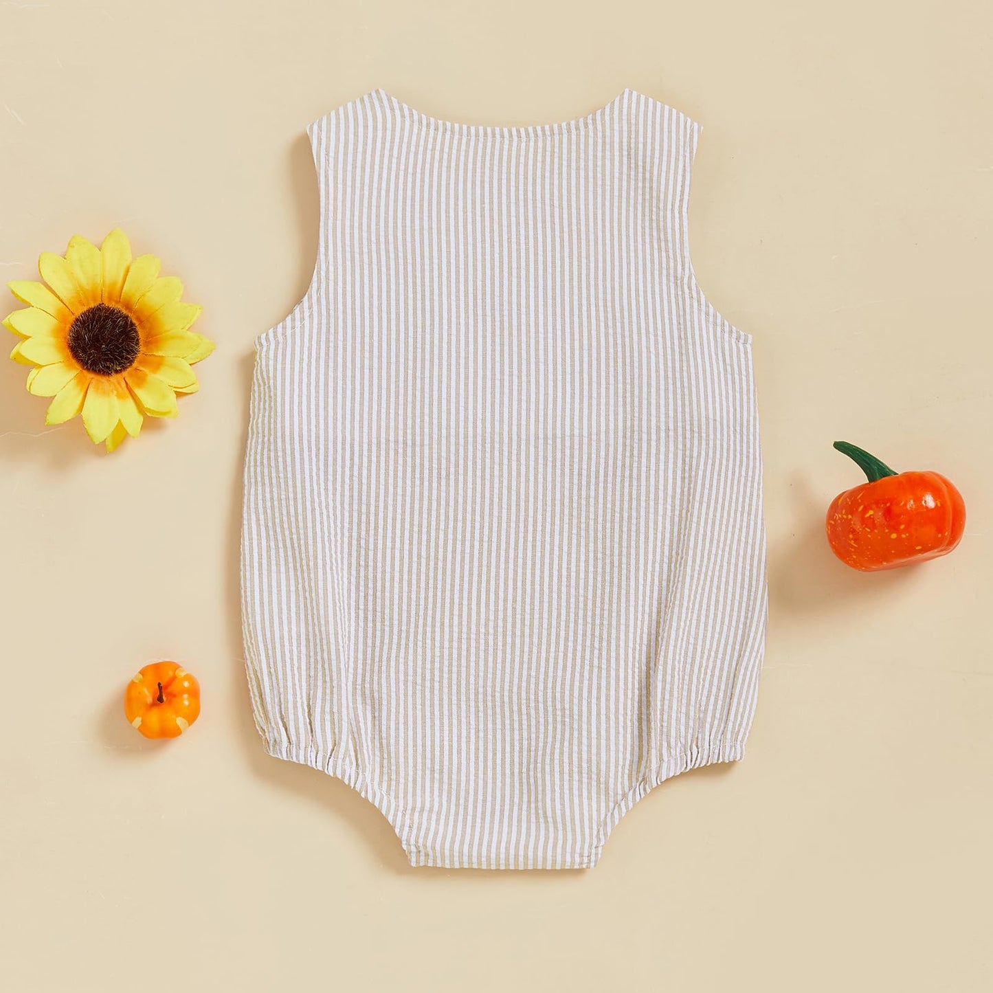 Halloween Baby Clothes Newborn Boy Tractor Pumpkin Onesie Infant Sleeveless Romper Toddler Bodysuit Cute Outfit