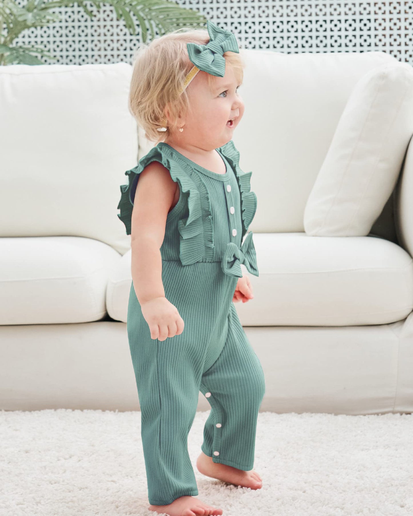 Mioglrie Newborn Baby Girl Clothes One Piece Jumpsuits Clothes Short Sleeve Rompers Summer Clothes for Baby