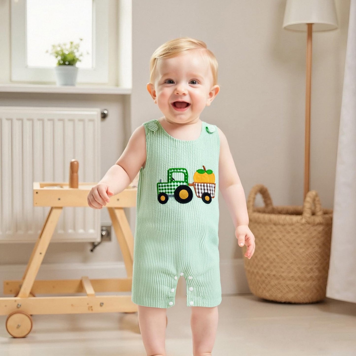 YINGISFITM Newborn Baby Boy Clothes Sailboat Overalls Sleeveless Jumpsuit Infant Bodysuit Toddler Outfits