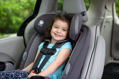 Safety 1st Grow and Go All-in-One Slim Convertible Car Seat, Rear Facing, 5-40 lbs, Forward Facing (30–65 lbs), High Back Booster Seat 40-100 pounds, Dunes Edge