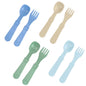 Re-Play Toddler Forks and Spoons Set - 4x4 Utensils Set for Kids - Dishwasher and Microwave Safe - Made in USA - Pack of 8-5.8" x 1.2" x 0.2" - Princess