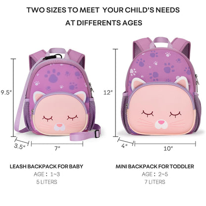 mibasies Toddler Backpacks for Girls 2-4: Baby Preschool Backpack - Kids Unicorn Backpack for Boys Girls - 12inch Mini School Bag