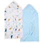 PHF 2 Pack Baby Hooded Towels, 100% Muslin Cotton Baby Bath Towel with Hood for Newborn, Infant, Toddler, Ultra Soft and Absorbent Baby Essentials Bath Towels for Girls, 32x32Inch, Floral