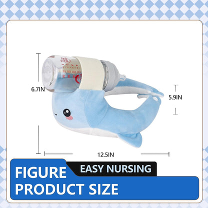 Baby Bottle Holder,Self Feeding Support Pad for Hands Free Bottle Feeding,Drying Rack Bottle (Grey)