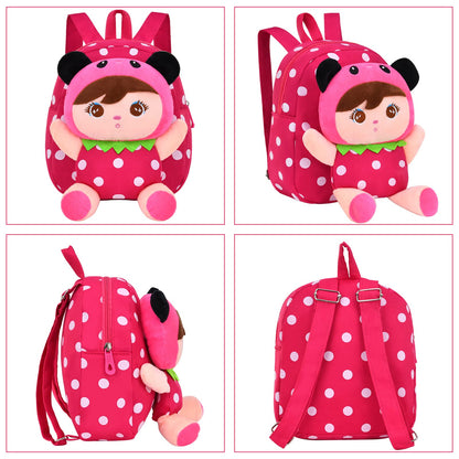 Cute Toddler Backpack Plush Doll Toy Snack Travel Bag Preschool Shoulder Bag Gift for Kid