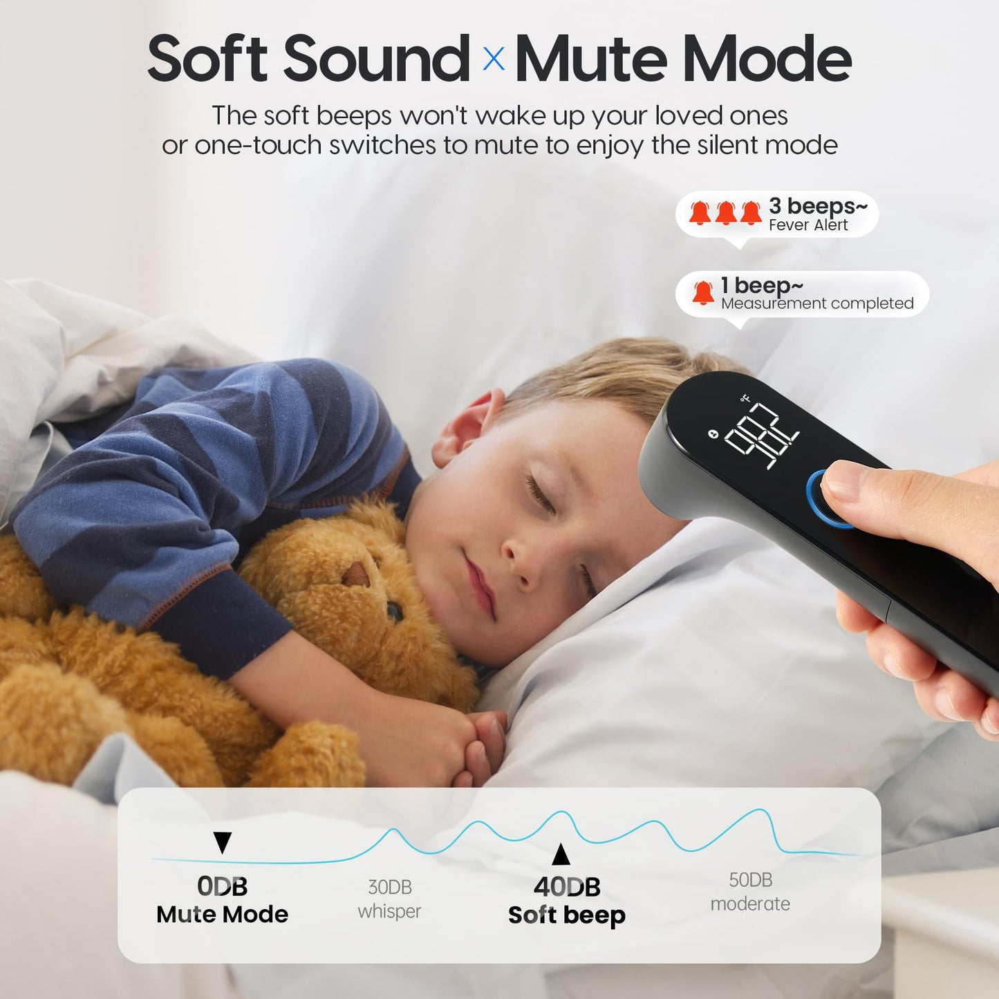 Thermometer for Adults and Kids, Fast Accurate Baby Thermometer, FSA HSA Eligible, Fever Alarm & Mute Mode, Baby Essentials - Lifetime Support