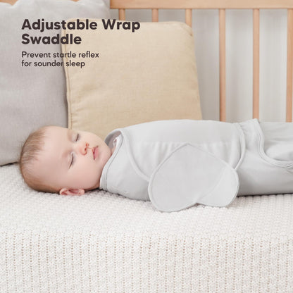 Susurration Swaddles for Newborns, 100% Cotton Baby Swaddle Sleep Sack, with Adjustable Velcro, Breathable and Durable Unisex Swaddle Sleep Sack, 3 Pack