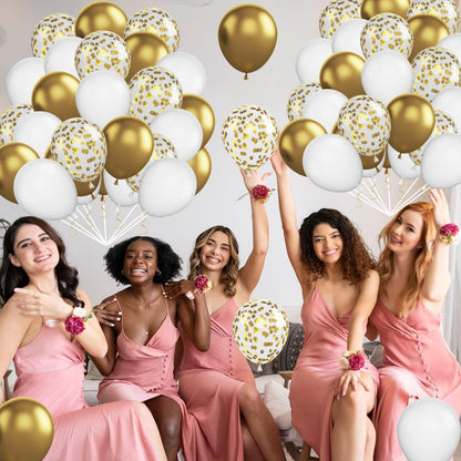 Beige Balloons, 60 PCS 12 Inch Cream Nude Sand White Clear Latex Birthday Balloons for Birthday Baby Shower Wedding Party Decorations