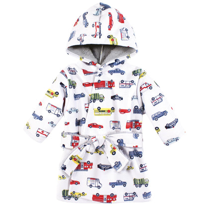 Hudson Baby Unisex Baby Mink with Faux Fur Lining Pool and Beach Robe Cover-ups