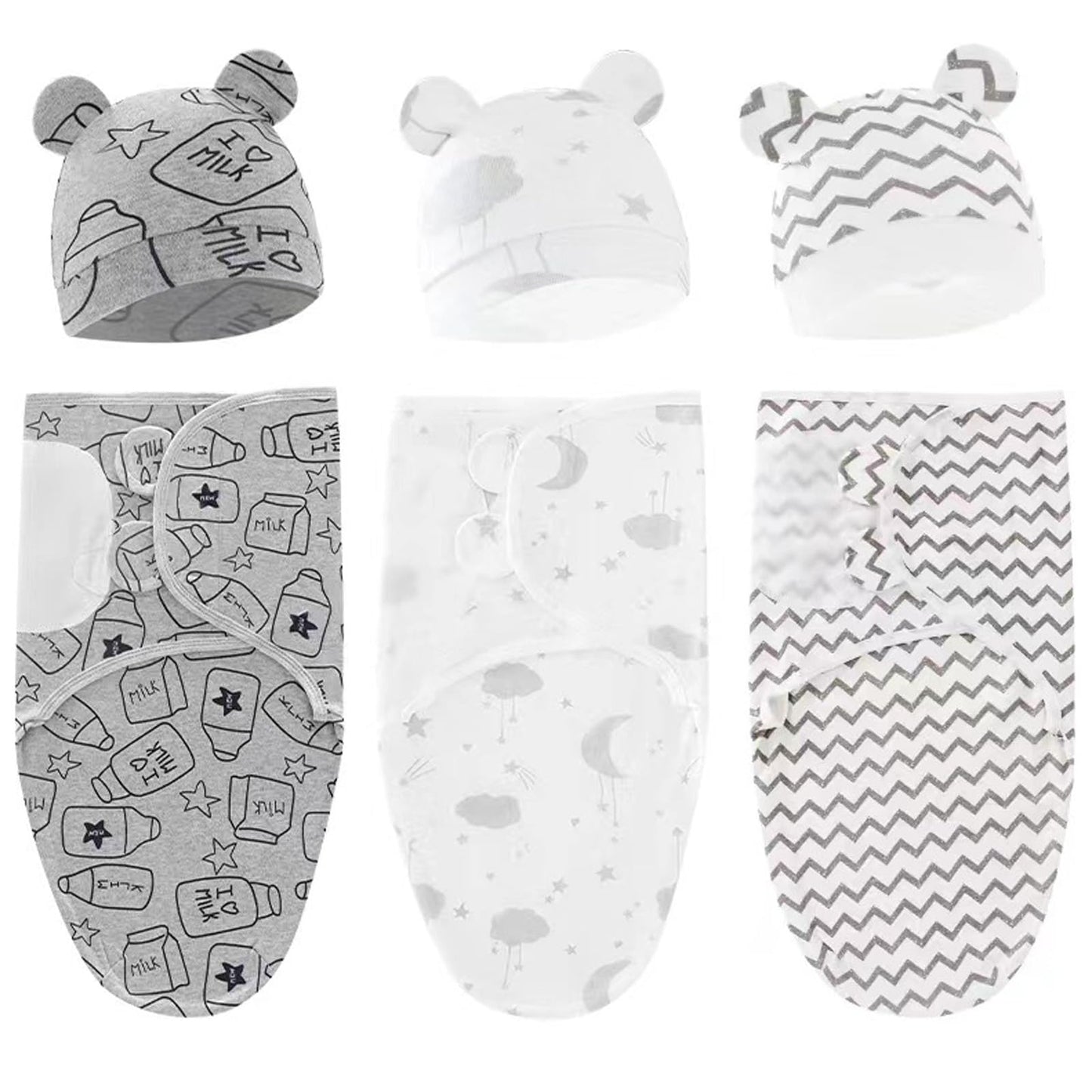 3-Pack Organic Baby Swaddle Sleep Sacks - Newborn Swaddle Sack - Baby Sleep Sack - Baby Swaddle Blanket Wrap…
