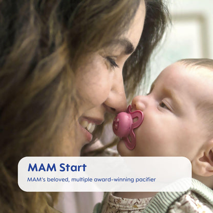 MAM Variety Pack Baby Pacifier, Includes 3 Types of Pacifiers, Nipple Shape Helps Promote Healthy Oral Development, 3 Pack, 0-6 Months, Girl