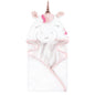Hudson Baby Unisex Baby Cotton Animal Face Hooded Towel, Pretty Elephant, One Size