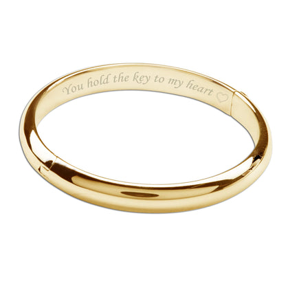 Personalized 14K Gold-Plated Baby Bangle Bracelet Gift for Infant, Toddler, Kids, Teens or Women Bracelet, Custom Jewelry with Engraved Name