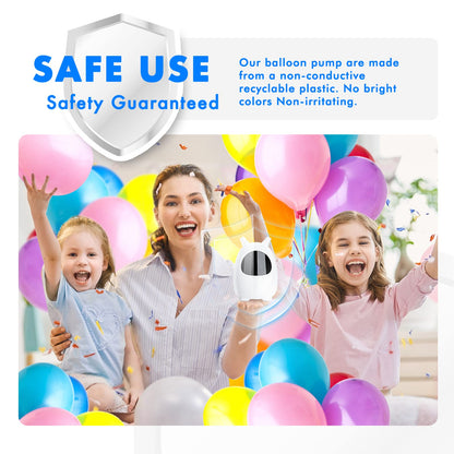 Balloon Pump Electric, SPLAKS Balloons Inflator Air Pump Portable Balloon Blower for Garland Arch, Party Decoration