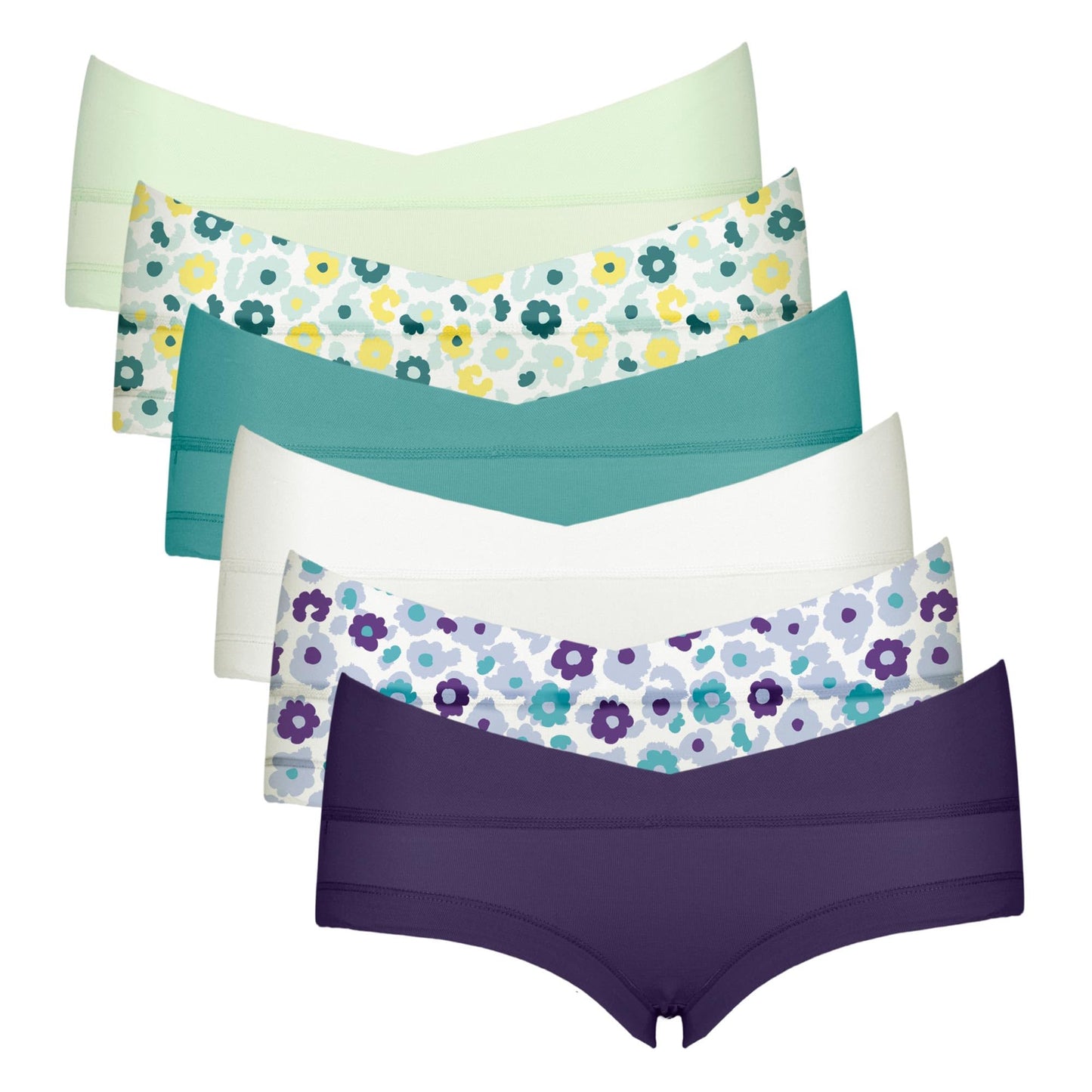 Intimate Portal Maternity Underwear Cotton Pregnancy Postpartum Panties Under the Bump Boyshort Briefs