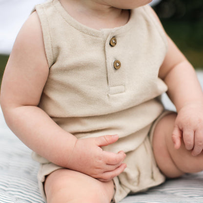 Burt's Bees Baby baby-boys Sleeveless Rompers, 100% Organic Cotton One-piece Coverall and Layette Set