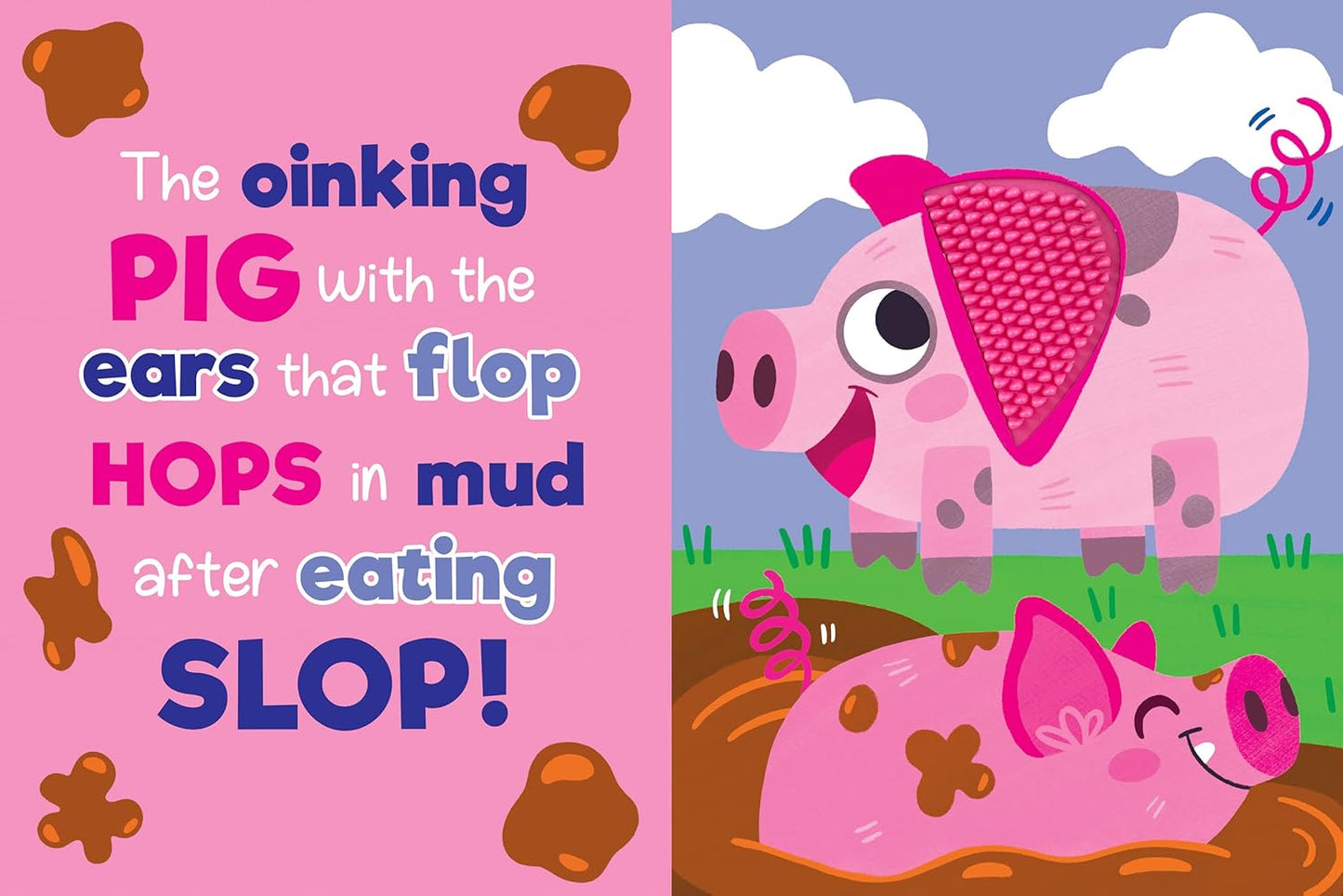 Funny Farm Animals - Silicone Touch and Feel Board Book - Sensory Board Book