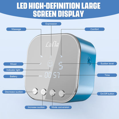 Lulia Double Electric Breast Pump Strong Suction, Portable Breast Pump Electric Breastfeeding Pump, Rechargeable Milk Pump with 4 Modes & 9 Levels, Low Noise, Anti-Backflow & LED Display, 24mm Flange