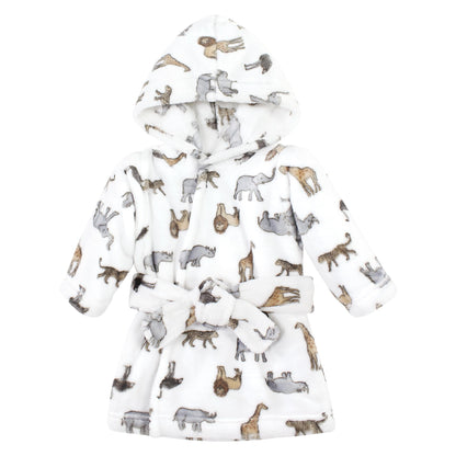 Hudson Baby Unisex Baby Plush Animal Face Bathrobe