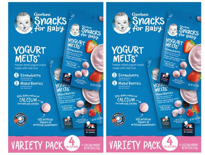 Gerber Baby Snacks Yogurt Melts, Strawberry, 1 Ounce (Pack of 7)