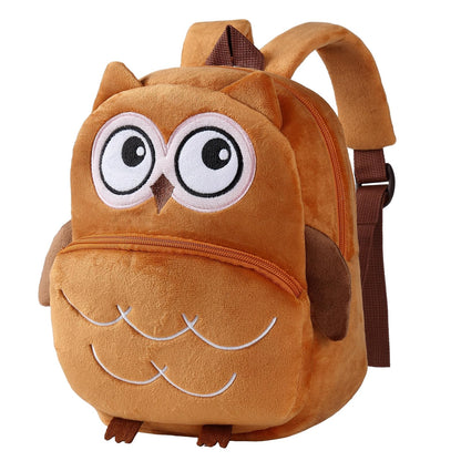 MICHLEY Toddler Backpack Plush Animal SchoolBag Cartoon Girls Travel Bag Mini Baby Daypack for Kids Kindergarten Pre School Bags, Cow