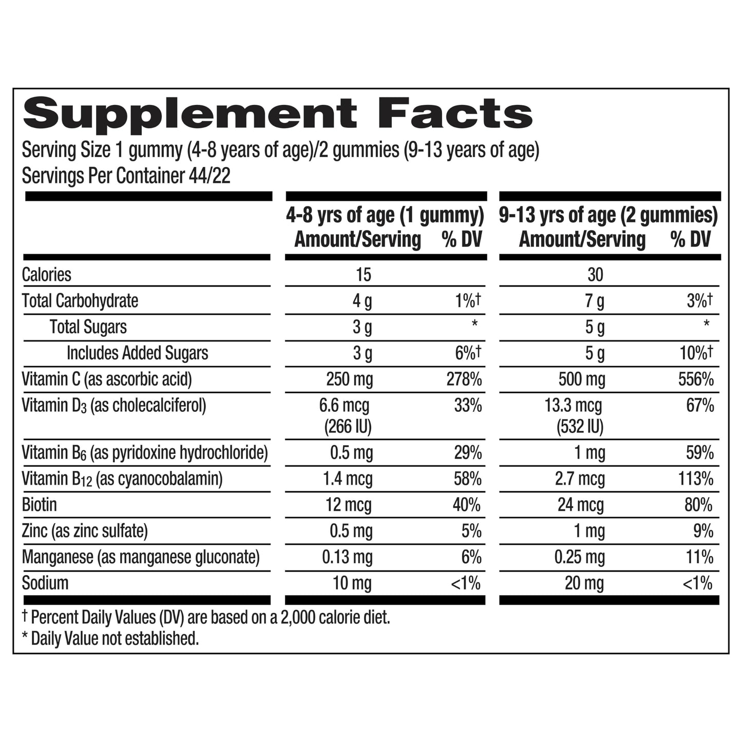 Emergen-C Kidz Daily Immune Support Dietary Supplements, Flavored Gummies with Vitamin C and B Vitamins for Immune Support, Berry Bash - 44 Count
