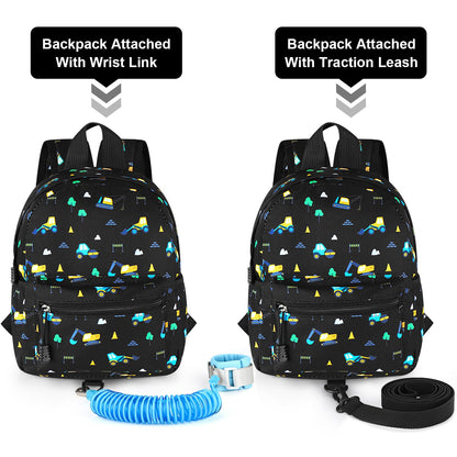 Accmor Toddler Backpack Leash, Cute Unicorn Baby Backpacks with Anti Lost Wrist Link, Mini Kids Backpack Leash Walking Harness for Outdoor Travel, Adorable Backpack Tether for Boys Girls 1-3 (Purple)