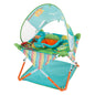 Bright Starts Pop 'N Jump Portable Activity Jumper, Indoor/Outdoor Use, Owl Forest with 4 Sensory Toys, Ages 6-12 Months