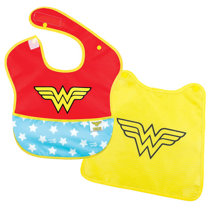 Bumkins Disney Bibs for Girl or Boy, SuperBib Baby and Toddler 6-24 Months, Essential Must Have for Eating, Feeding, Baby Led Weaning, Mess Saving Waterproof Soft Fabric, 3-pk Pooh Bear and Friends