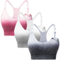 Suekaphin 3 Pack Sports Nursing Bra for Breastfeeding Supportive Bralette Pregnancy Maternity Wirefree Support for Women