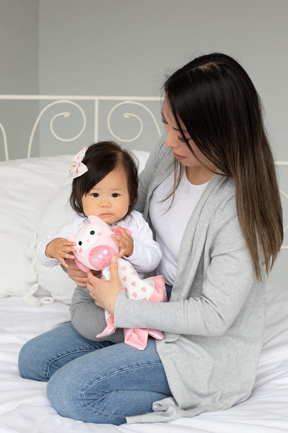 Pearhead Cloud Security Blanket, Soft Baby Lovey for Babies, Snuggle Toy Stuffed Animal, Newborn Infant and Toddler Security Toy, Baby Boy or Baby Girl Lovie, New Baby Gift, White Cloud Lovey