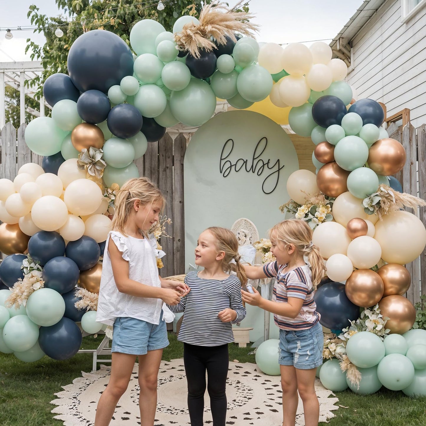 Ivory White Balloon Arch Kit,Boho Balloon Garland with Pastel Orange Cream Beige Champagne Gold White Sand Balloons for Neutral Baby Shower Wedding Boho Bridal Party Decorations