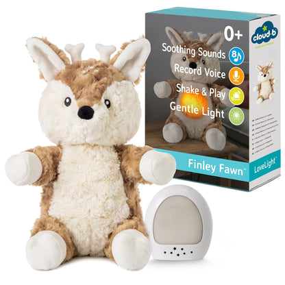 Cloud b Sound Machine with White Noise Soothing Sounds | Cuddly Stuffed Animal & Nomadic Nightlight | Record Parent Voice | Adjustable Settings & Auto-Shutoff | LoveLight™ Buddies - Drake The Dragon™